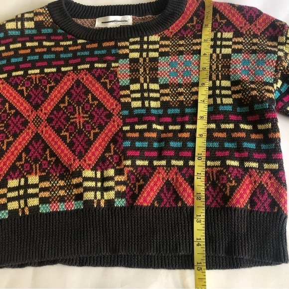 Treasure & Bond Kids' Cotton Patchwork Knit Sweater Size S 7/8 - Picture 7 of 9